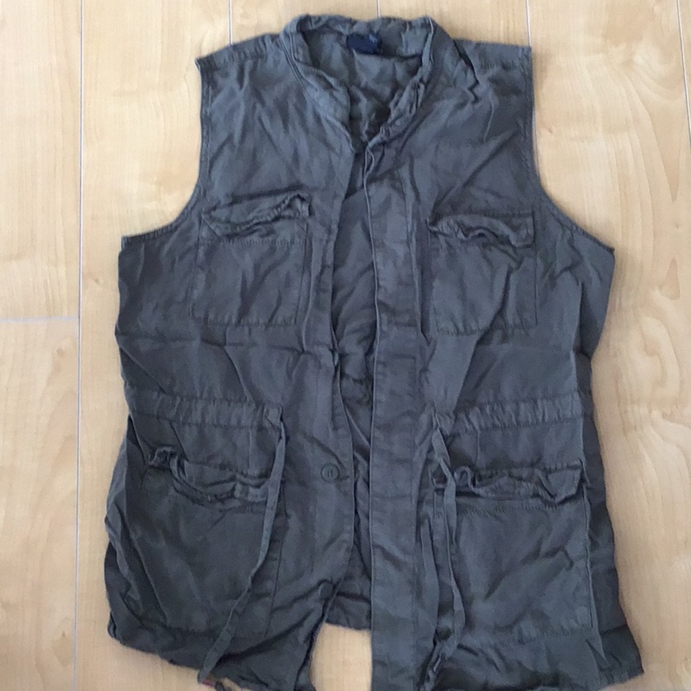 Olive green utility jacket